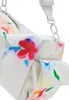 Verstellbare weiße Damenschultertasche mit Kontrastdetails Produktbild-Vorschau 6