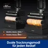 Two Tineco floor cleaners with drying rollers, one in a silent mode and the other in a flash dry mode. Produktbild-Vorschau