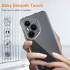 A hand holding a clear phone case over a phone. Podgląd zdjęcia produktu