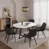Vicco Esstisch Loyd, 120 x 120 cm ausziehbar, Weiß/Schwarz Produktbild-Vorschau 1