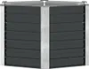 vidaXL Zahradní zvýšený záhon antracit 129 x 129 x 77 cm Náhled obrázku produktu 4