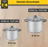 Karl Krüger A26 Allzwecktopf Edelstahl 26 cm, 10 Liter Produktbild-Vorschau 7