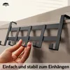 DEKAZIA® Türgarderobe zum Einhängen Schwarz-matt | Produktbild-Vorschau 2