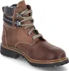 A single brown leather boot is shown against a white background. Voir les images du produit
