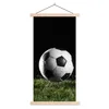 MuchoWow® Textilposter Fußball auf der Wiese 60x120 cm mit Produktbild-Vorschau 1