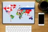 MuchoWow® Laptop Aufkleber Sticker Cover Welt - Karte - Produktbild-Vorschau 2