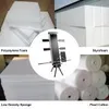 A collage of different types of foam materials and a cutting tool. Anteprima dell’immagine prodotto