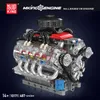 Stavebnica motora pre deti, motorizovaný motor LSX454 V8, Náhľad obrázku produktu 6