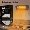 Promiennik podczerwieni TRESKO 2500W czarny z pilotem, Podgląd zdjęcia produktu 3