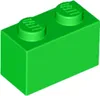 25 Stück LEGO, Teile Nr. 3004 in Hellgrün (Bright Green) Produktbild-Vorschau 2