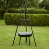 Griglia sospesa con fuoco 52 cm Acciaio nero con griglia Anteprima dell’immagine prodotto 11