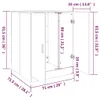 vidaXL Szafka pod pralkę Szara Sonoma 71x71,5x91,5 cm Podgląd zdjęcia produktu 18