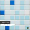 3D-Wandpaneele PVC | Mosaik Optik | Blue - 1 Platte - 0.5 Produktbild-Vorschau 3