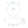 Lavabo Da Appoggio REA BELLA WhiteRound Anteprima dell’immagine prodotto 5