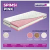 A cutaway view of a mattress showing its internal layers and materials, with accompanying feature descriptions. Produktbild-Vorschau