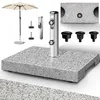 tillvex® Granit Sonnenschirmständer mit Transportgriff Grau Produktbild-Vorschau 1