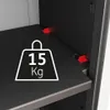 Keter Lagerschrank Detroit Hoch Schwarz Produktbild-Vorschau 9