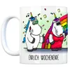 Honeycorns Kaffeebecher mit Einhorn Wochenende Motiv Tasse Produktbild-Vorschau 2