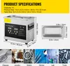 Collage of an ultrasonic cleaner and examples of items it can clean. Voir les images du produit