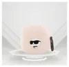 A pink silicone case for AirPods with a 3D Choupette cat design wearing sunglasses. Náhled obrázku produktu