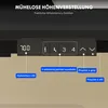 Close-up of an electronic control panel for a height-adjustable desk. Voir les images du produit