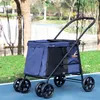 PawHut hondenwagen, hondenbuggy met kussen, inklapbare Productafbeelding-voorbeeld 2