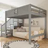 Flieks Etagenbett 140x200cm mit Stauraumtreppe, Hochbett Produktbild-Vorschau 3