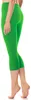 Antié Damen Leggings 3/4 aus Baumwolle AN60-101 (Grün, L) Produktbild-Vorschau 2
