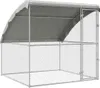 vidaXL Klec pro kuřata stříbrná 2 x 2 x 2 m Pozinkovaná Náhled obrázku produktu 1