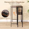 Bureau rabattable COSTWAY avec compartiment de rangement, Voir les images du produit 4