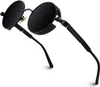 Retro Runde Steampunk Polarisierte Sonnenbrille Herren Produktbild-Vorschau 1