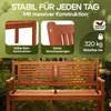CASARIA® Gartenbank Wetterfest Holz FSC®-zertifiziert 320kg Produktbild-Vorschau 3