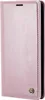 A pink flip-style phone case is shown closed, lying flat. Produktbild-Vorschau