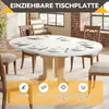 Runder Ausziehbarer Tisch Küchentisch 90-120 cm, 4-8 Produktbild-Vorschau 10