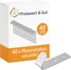 40x Planenhaken Netzhaken Spannhaken – verzinkter Stahl, Produktbild-Vorschau 1