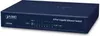 A dark blue 8-port Gigabit Ethernet switch is shown from a slightly elevated front-left angle on a light gray background. Anteprima dell’immagine prodotto