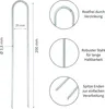 ToCi 100 Stück Erdanker 200 x 25 mm - Verzinkt, Stahldraht, Produktbild-Vorschau 2