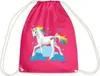 Spreadshirt Schleich Bayala Regenbogeneinhorn Turnbeutel, Produktbild-Vorschau 1
