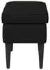 Pouf vidaXL nero 55 x 35 x 41 cm in velluto Anteprima dell’immagine prodotto 4