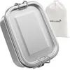 WELLGRO Edelstahl Dosen eckig - 550ml 850ml 1400ml 2400ml Produktbild-Vorschau 7