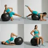 Meteor Gymnastikball 65 cm Schwarz, Anti-Burst Fitnessball Produktbild-Vorschau 2