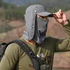 Sonnenkappe mit abnehmbarem Gesicht Nackenschutz Klappe Produktbild-Vorschau 9