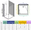 IMPTS Duschkabine 80 x 70 cm Eckeinstieg Duschtür Eckdushe Produktbild-Vorschau 7