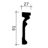 Rivestimento a parete Profhome 151347 neoclassicismo 2 m Anteprima dell’immagine prodotto 4