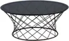 Couchtisch Noa in Schwarz - Glas, Metall | Ø 80 cm | Höhe Produktbild-Vorschau 2