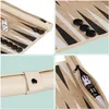 Relaxdays Backgammon, gra podróżna do zwijania, wraz z Podgląd zdjęcia produktu 5