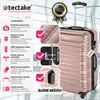 tectake® Mila 4dílná sada tvrdých kufříků z odolného plastu Náhled obrázku produktu 3