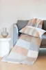 Kuscheldecke Kästchen/Streifen Farbe Kork 150x200cm von Produktbild-Vorschau 5
