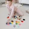 Montessori-Holzspielzeug Kleine Steckpuppen mit Hüten und Produktbild-Vorschau 4