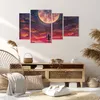 Bild auf Leinwand - Leinwandbild - 4 Teile - Mond Schaukel Produktbild-Vorschau 7